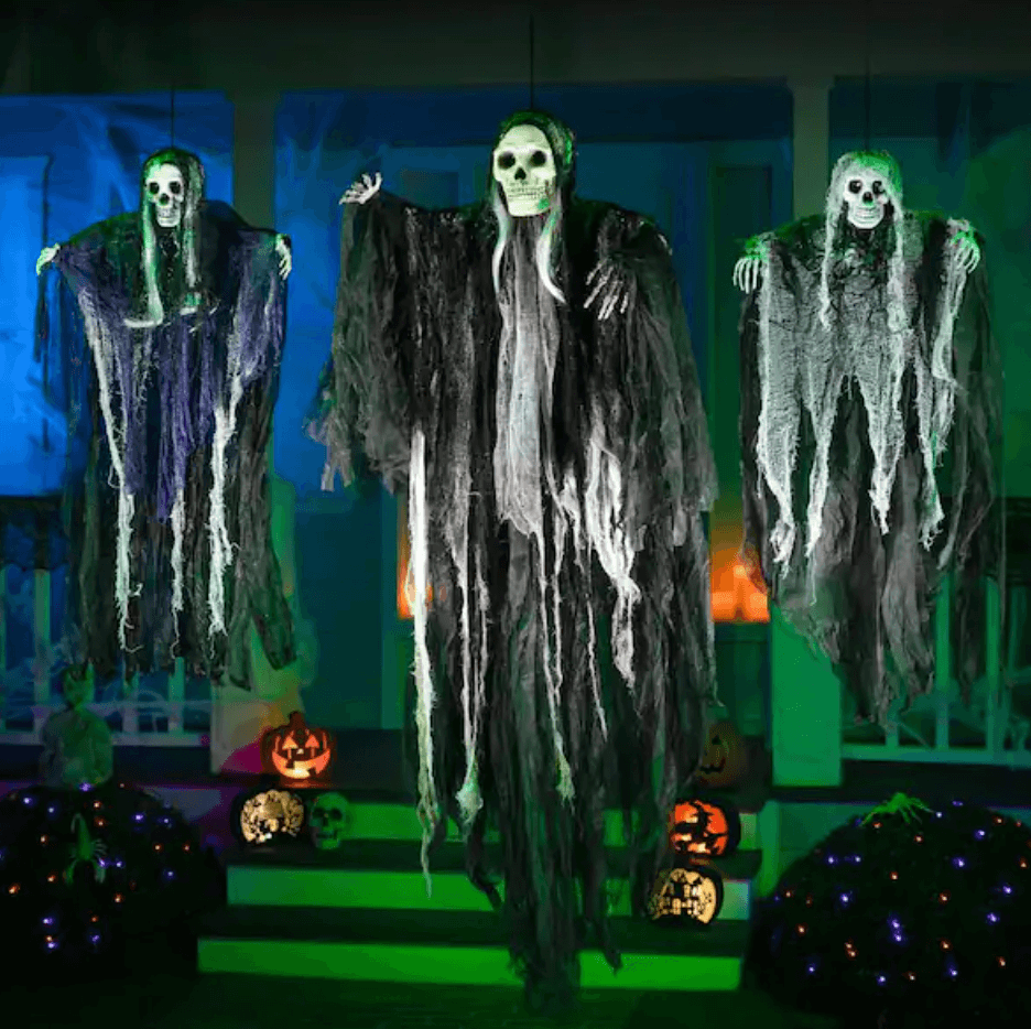 grim reapers outdoor halloween decorations